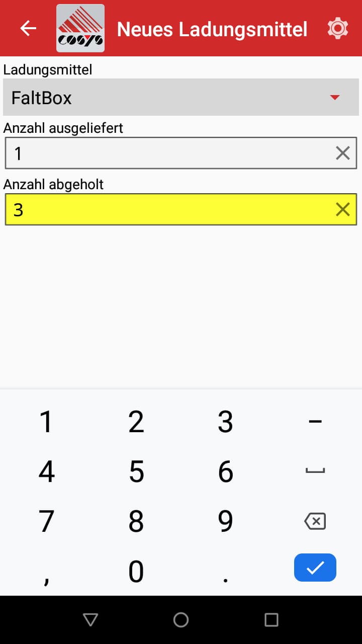 Consegna del software TMS Scansione dei mezzi di caricamento