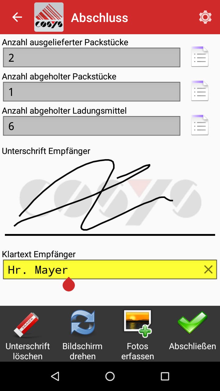 Panoramica del tour del software TMS