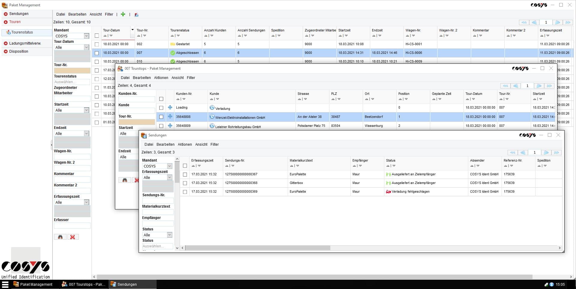 Trasporto COSYS WebDesk Trasporto COSYS WebDesk