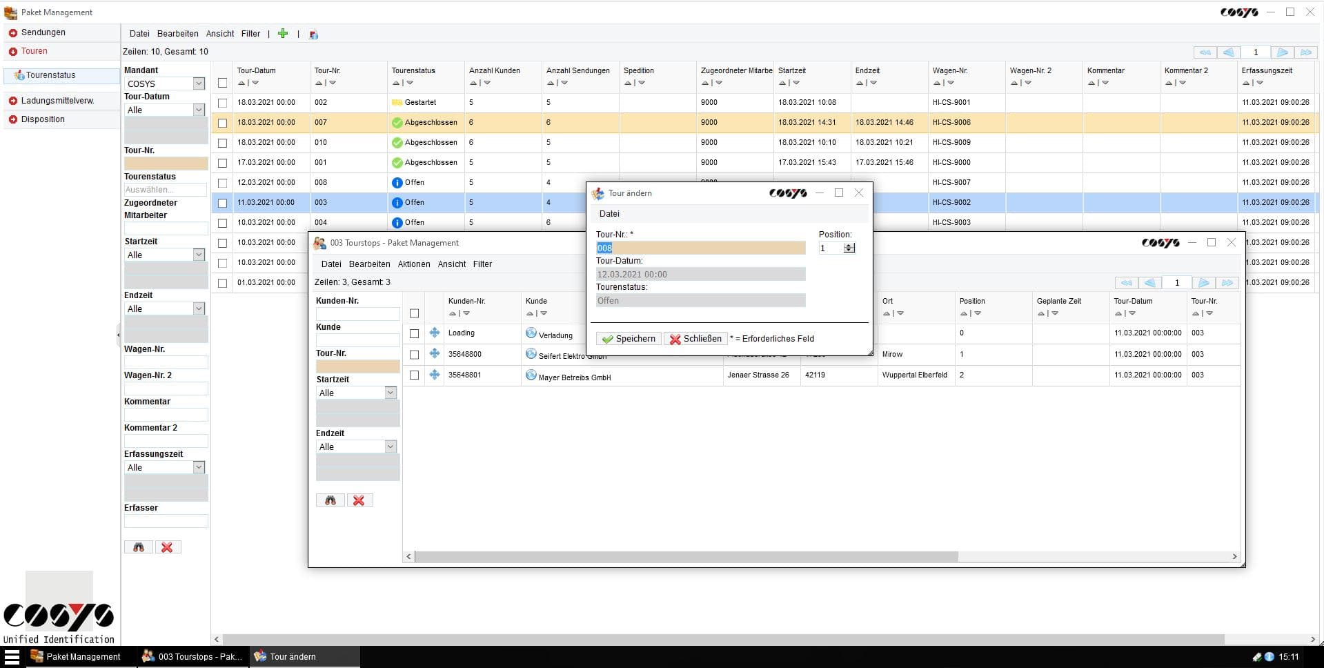 Trasporto COSYS WebDesk Trasporto COSYS WebDesk