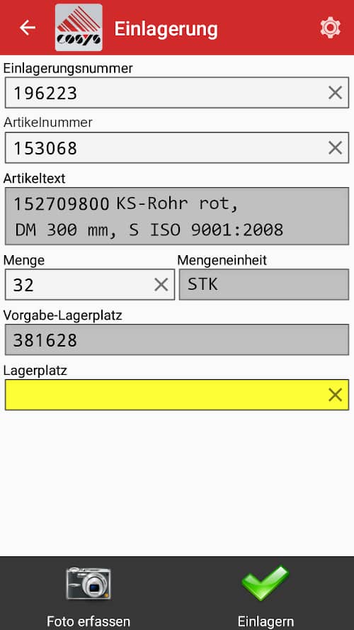 Lager – Chargenverwaltung