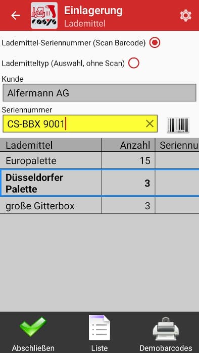 Gestione indipendente delle attrezzature di carico