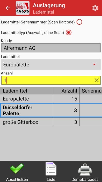 Gestione indipendente delle attrezzature di carico