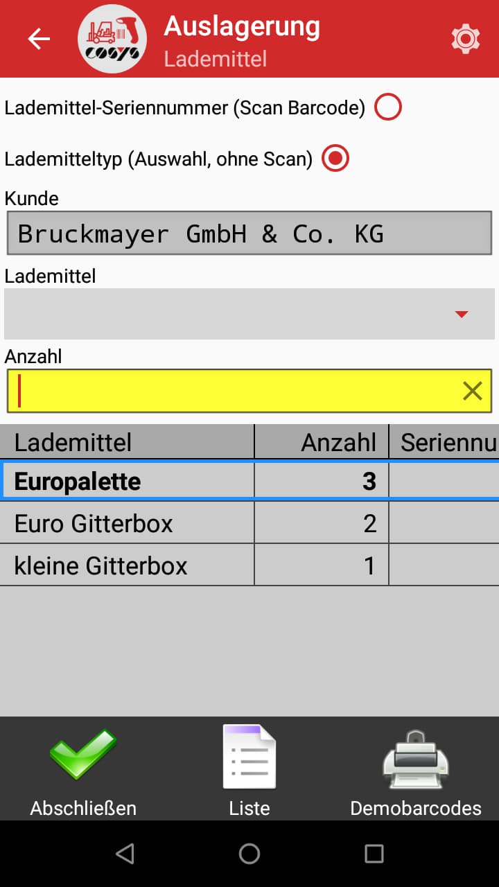 Software di gestione delle apparecchiature di carico MDE Software di gestione delle apparecchiature di carico MDE
