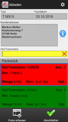 Consegna scansione inversa/ritiro dai clienti