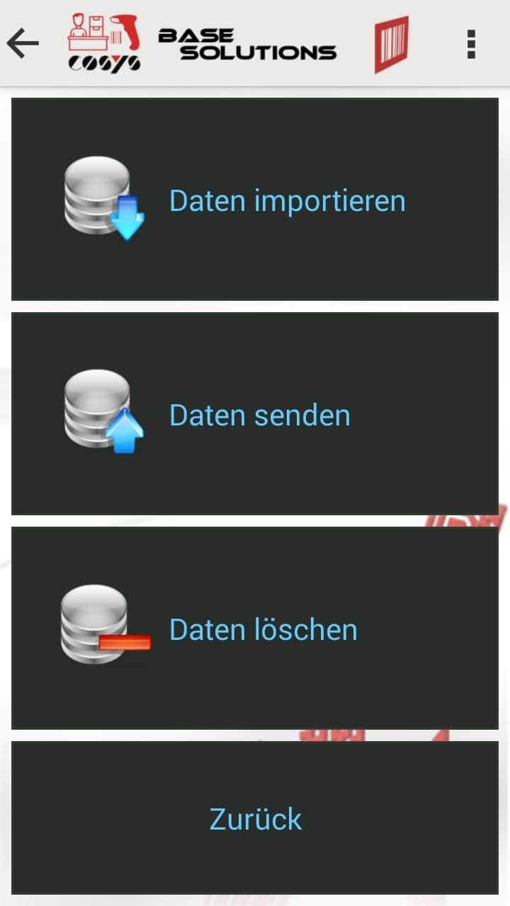 Selezione delle merci in arrivo Software Android di COSYS Selezione delle merci in arrivo Software Android di COSYS