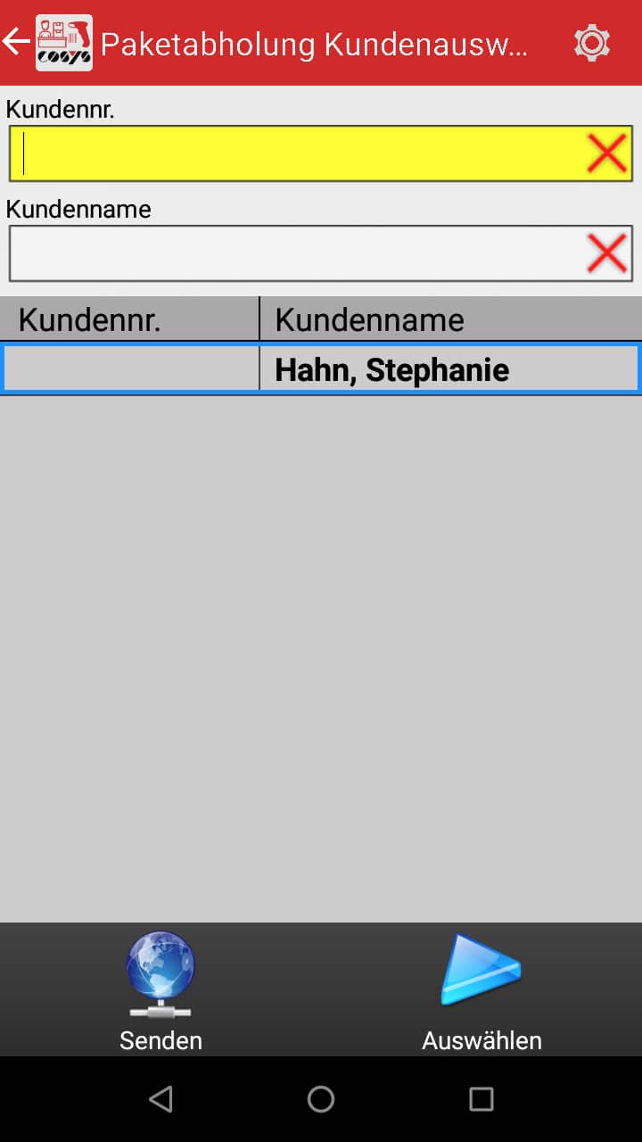 Raccolta pacchi Paketshop Software