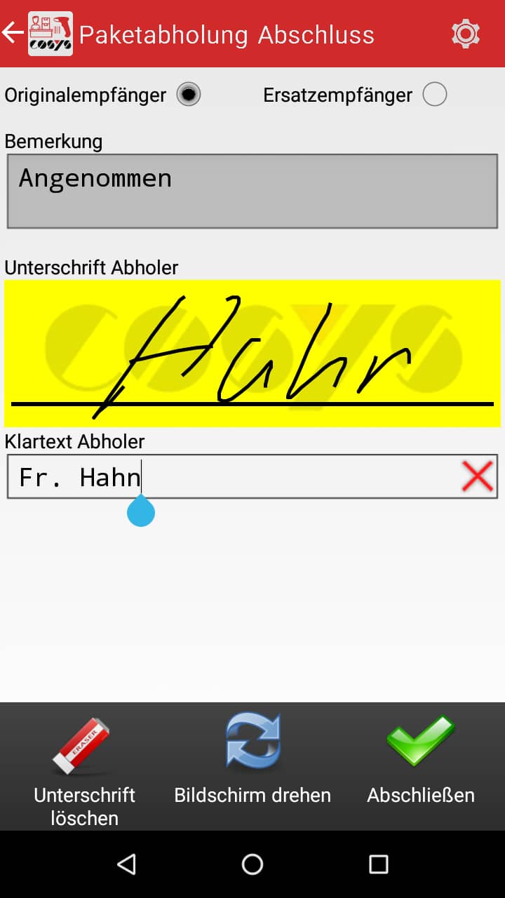 Raccolta pacchi Paketshop Software