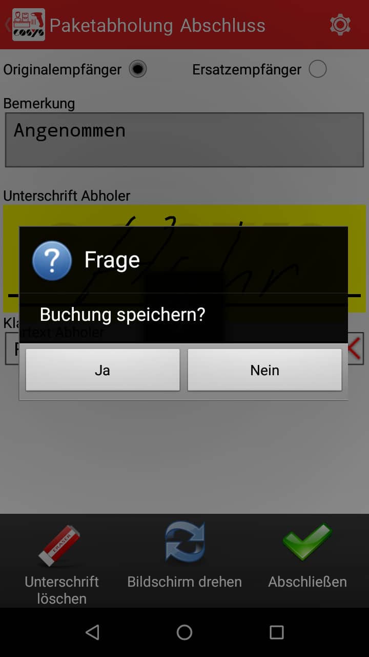 Raccolta pacchi Paketshop Software