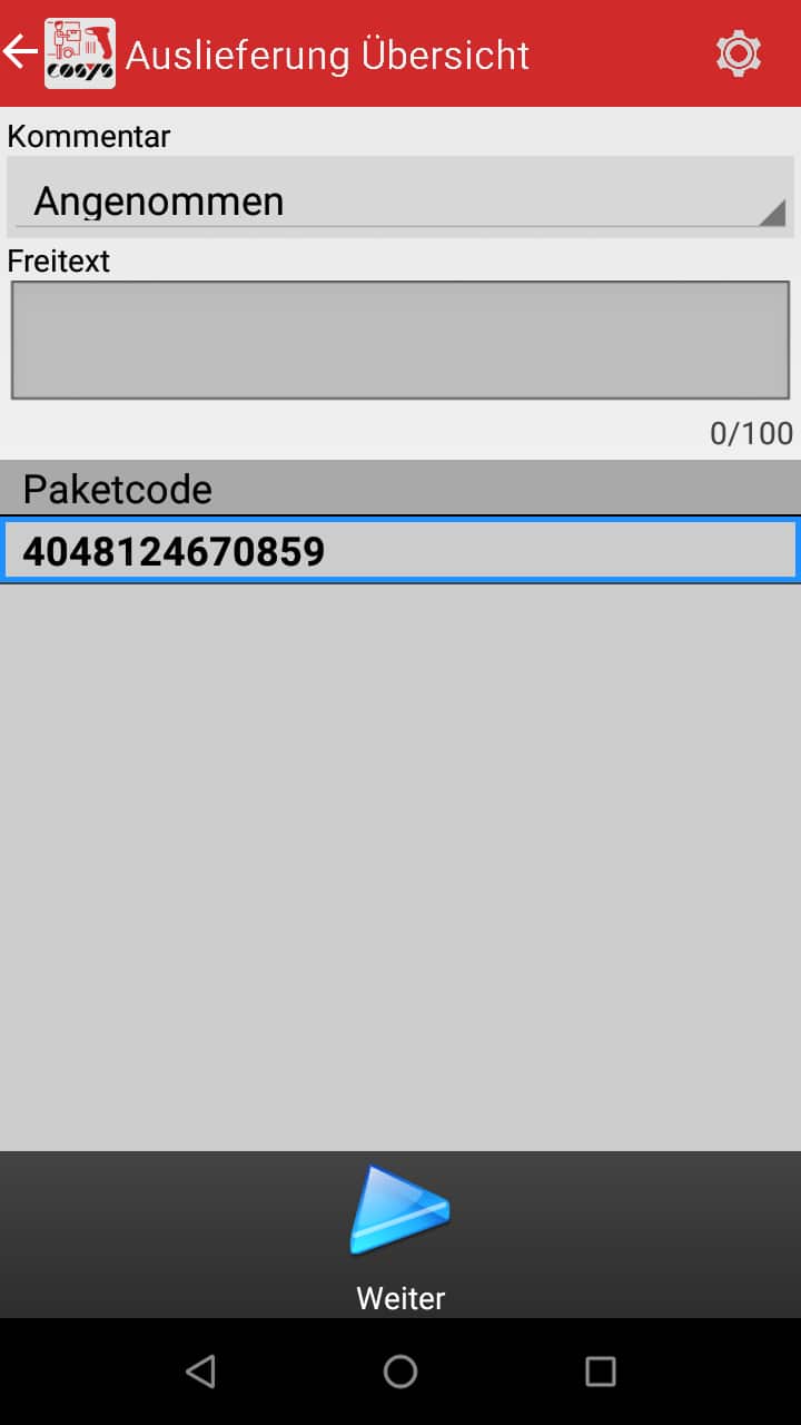 Transport im Paket Management Softwaremodule