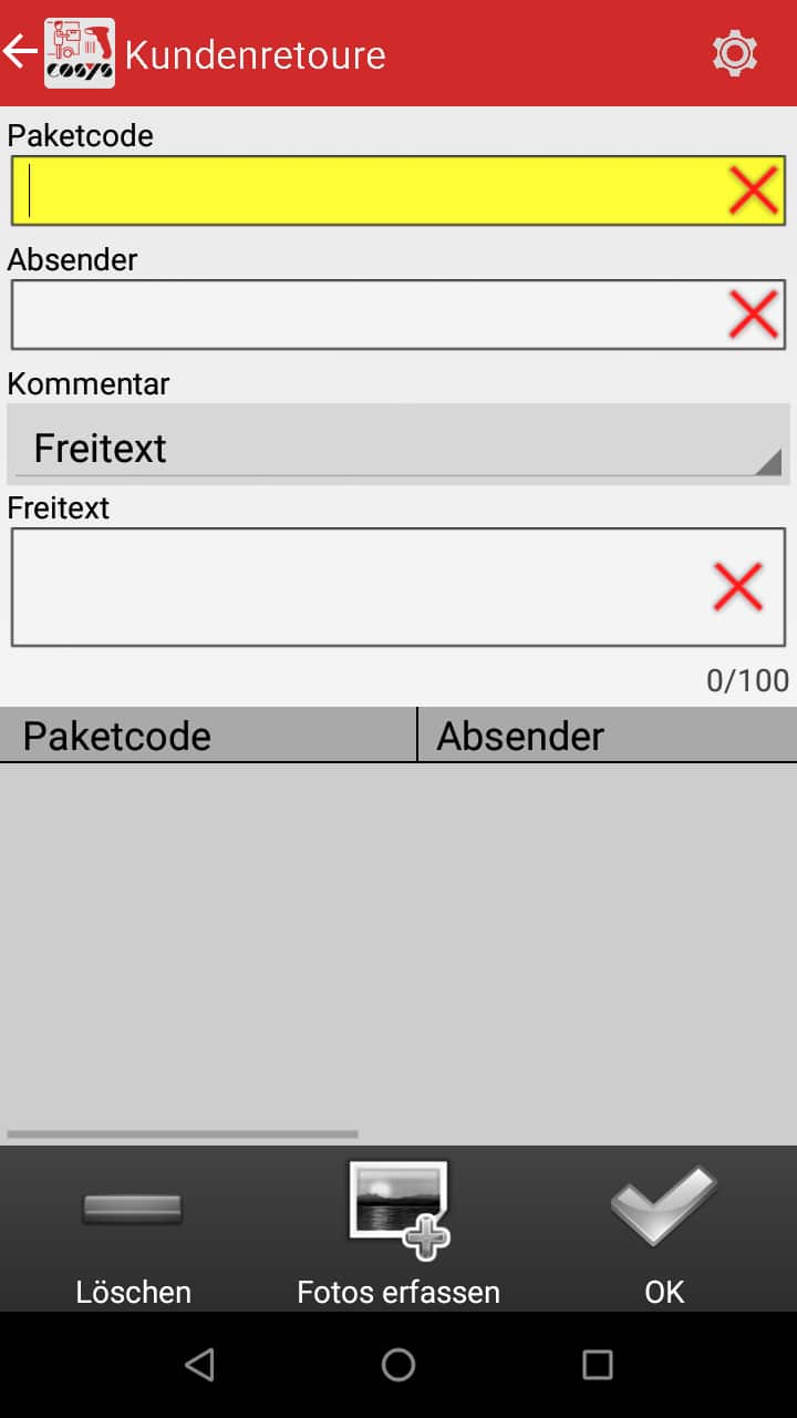 Trasporto nei moduli software di gestione dei pacchetti