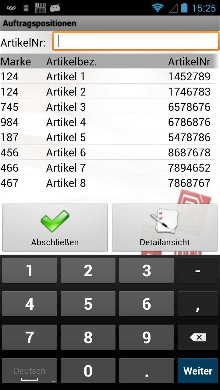Bestellung Ordinare gli articoli Android Software von COSYS