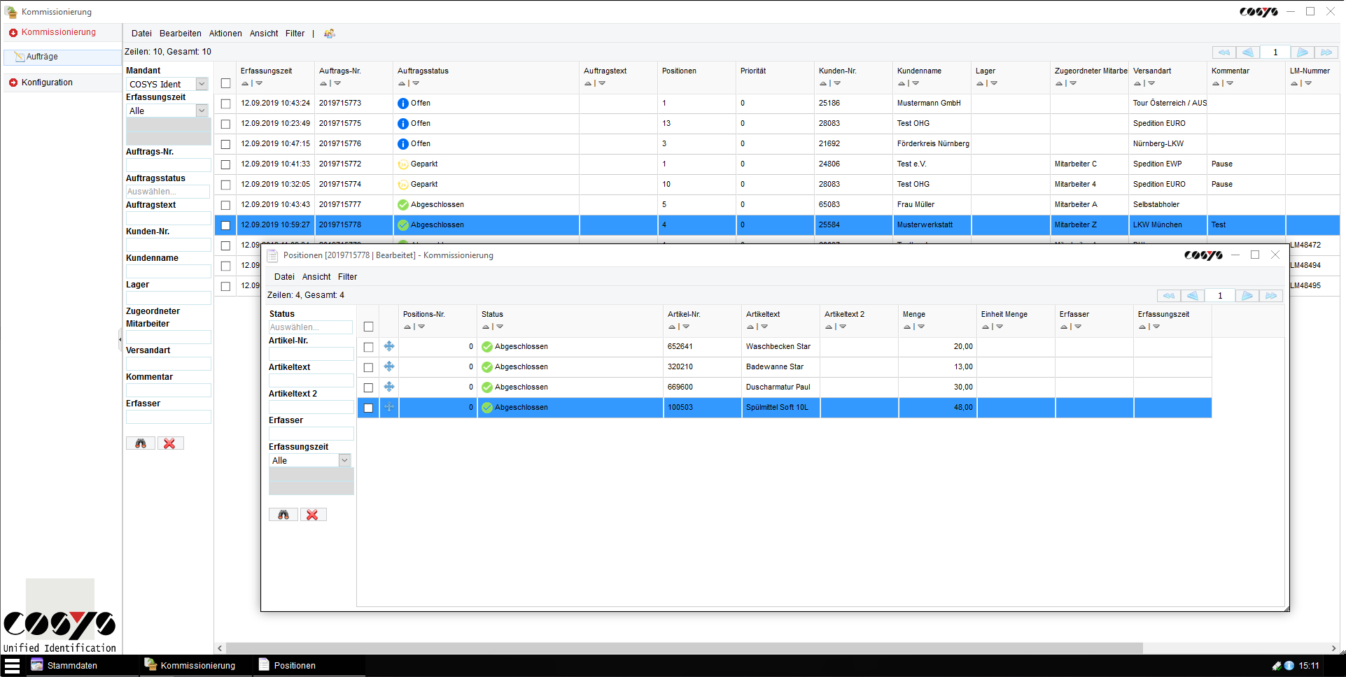 COSYS WebDesk per piccoli magazzini