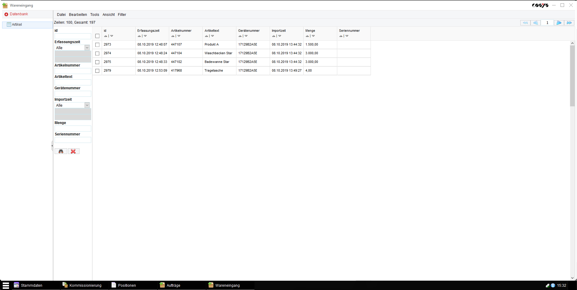 COSYS WebDesk per piccoli magazzini