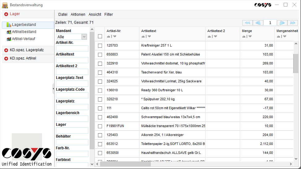 Gestione delle scorte Azioni